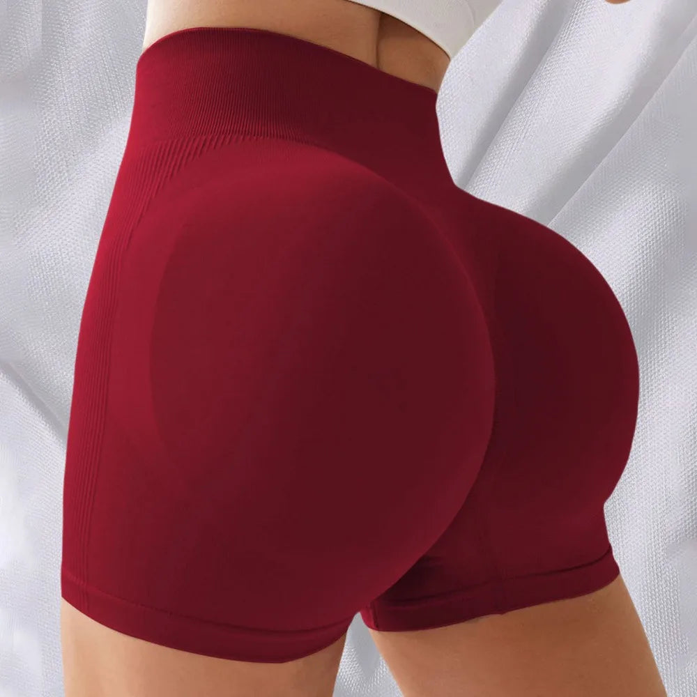 XS/S/M/LRibbed Women Impact Shorts Yoga Shorts Bum Workout Gym Shorts Low Waist Running Shorts Seamless Scrunch Bum Fashion