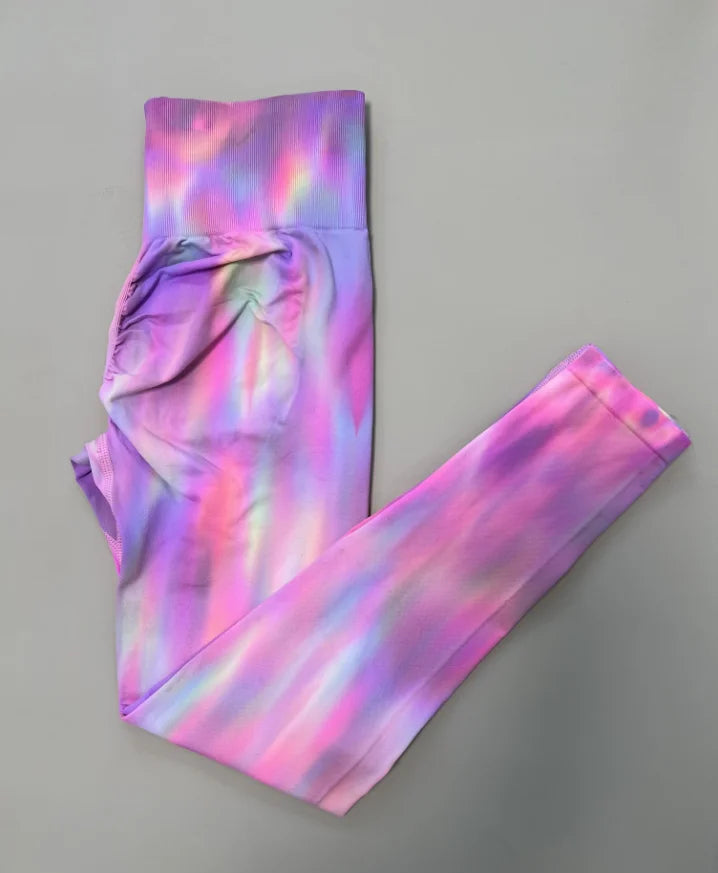 Tie Dye Seamless Athletic Yoga Pants