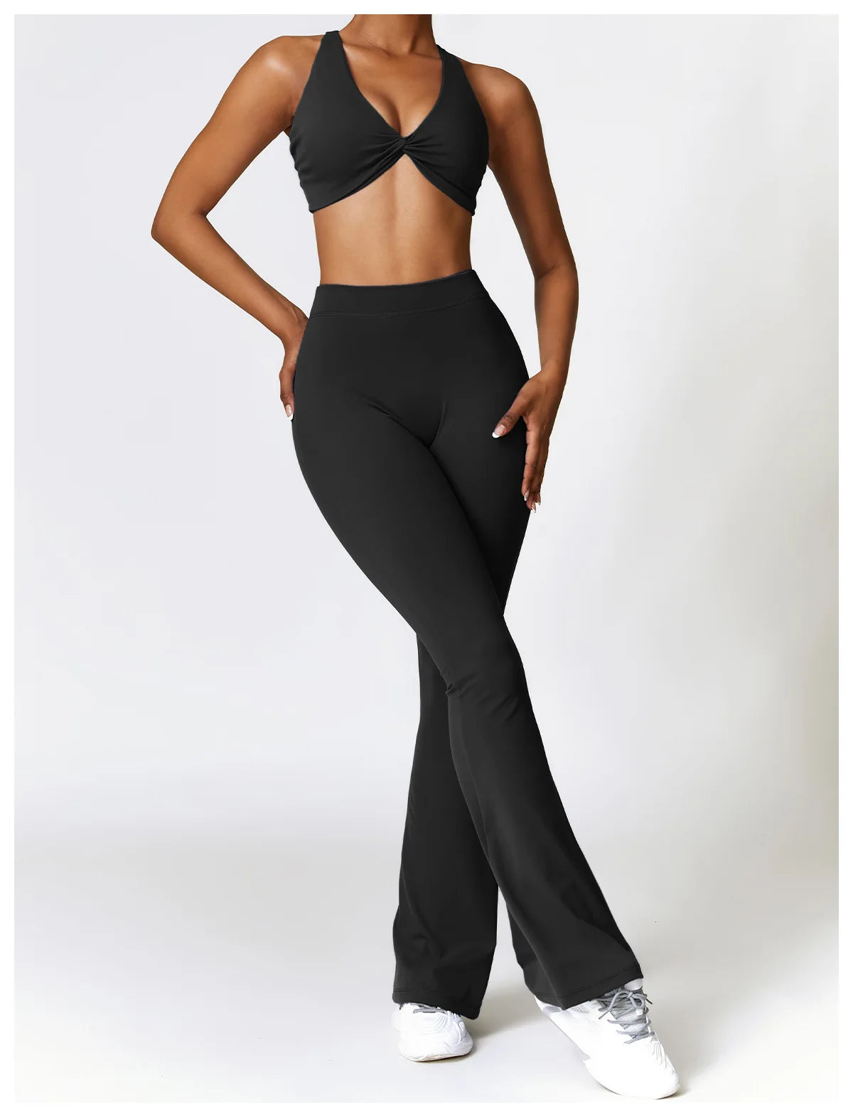 Yoga Set 2 Pieces Gym Set Workout Clothes for Women Seamless High Waist Leggings
