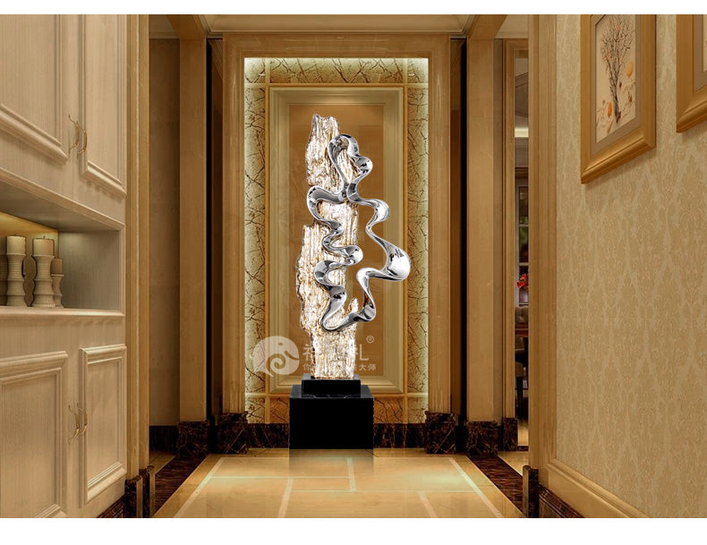 Entrance Decoration Hotel Lobby Villa Soft Furnishings Floor Sculpture Large Abstract Crafts