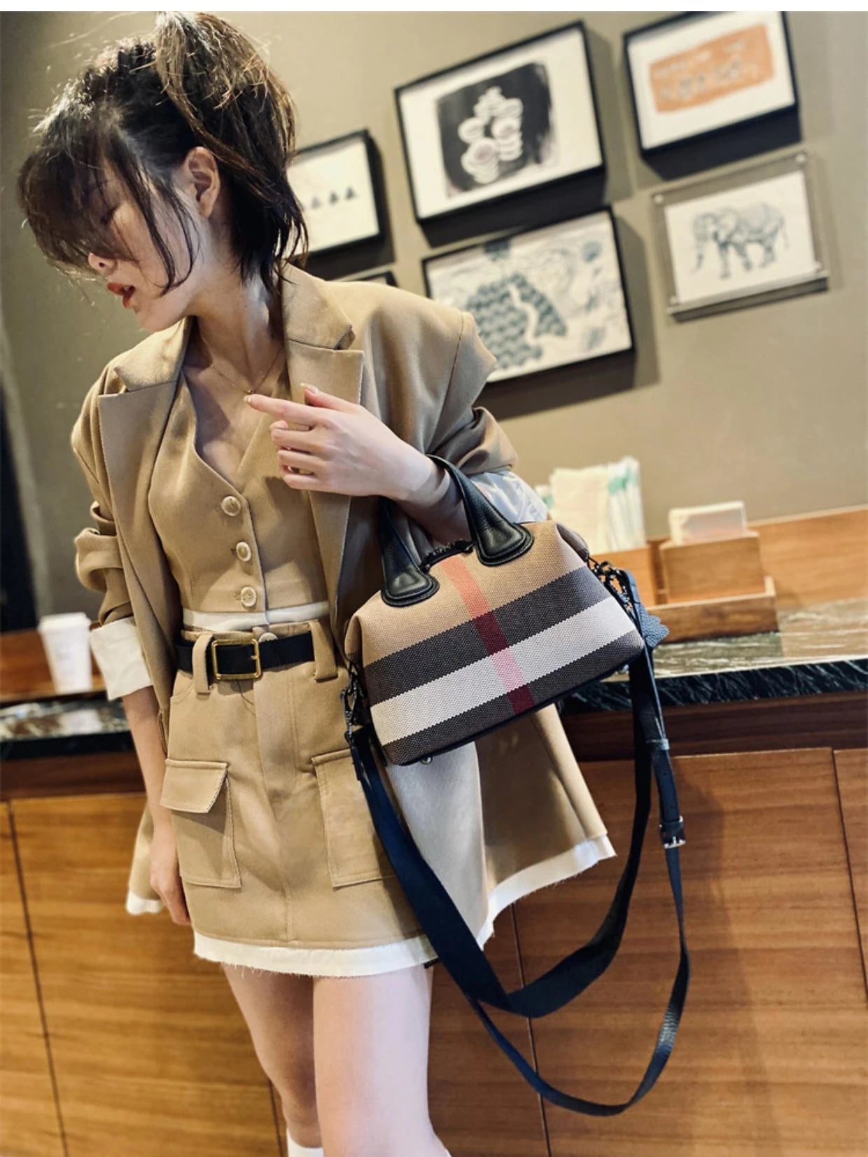 Luxury Brand Designer HandBag 2023 New Women Bag High Capacity Broadband Crossbody Bag Female Casual Fashion Trends Handbag