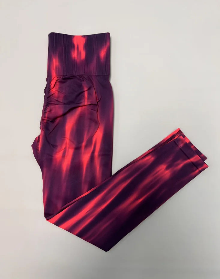 Tie Dye Seamless Athletic Yoga Pants