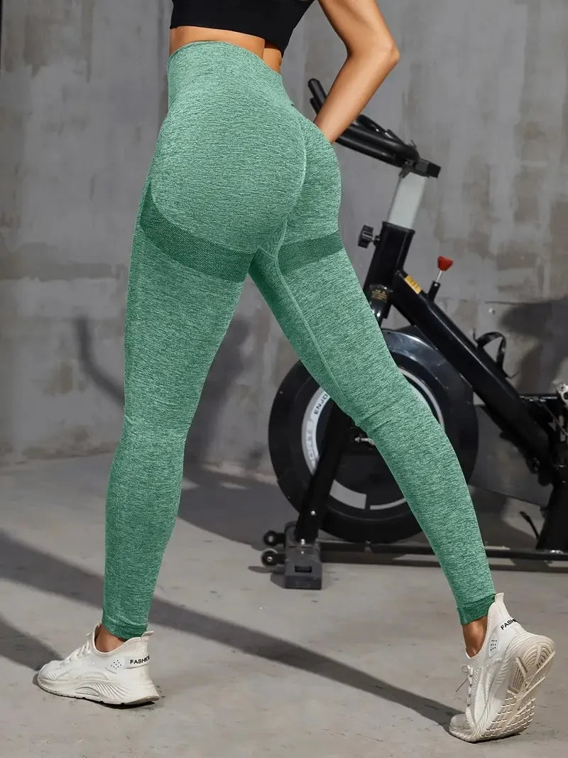 Solid Color Sports Leggings