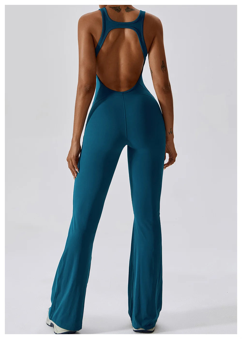 Solid Yoga Jumpsuit One Piece Outfit Fitness Bodysuit Workout Clothes