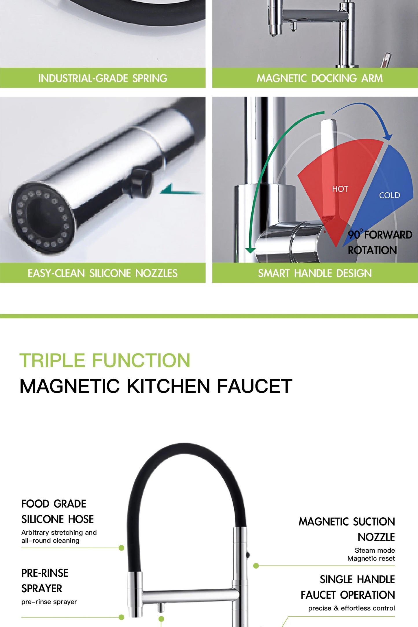 Pull Out Dual Control Faucet