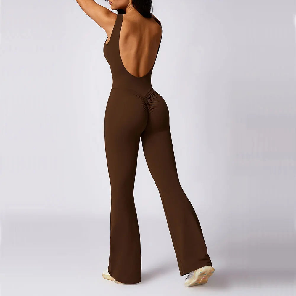 Scrunch Butt Jumpsuit Gym Set