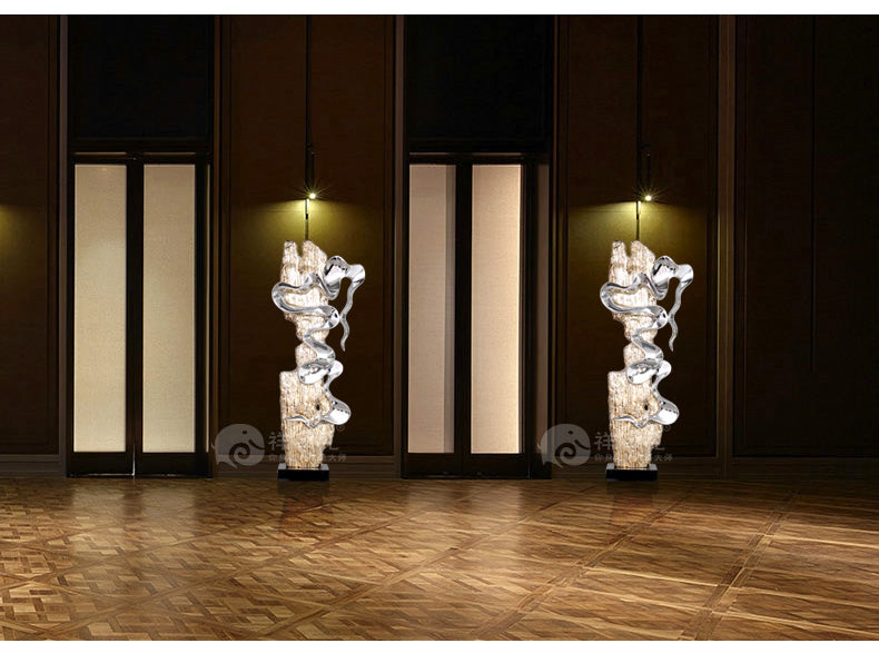 Entrance Decoration Hotel Lobby Villa Soft Furnishings Floor Sculpture Large Abstract Crafts