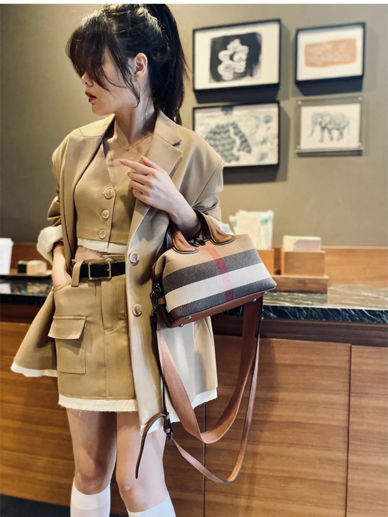 Luxury Brand Designer HandBag 2023 New Women Bag High Capacity Broadband Crossbody Bag Female Casual Fashion Trends Handbag