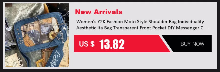 Y2K Labyrinth Butterfly Spider Web Letter Chain Handbags DIY Transparent Ita Bag Lolita Gothic Tote Vintage Fashion Shoulder Bag