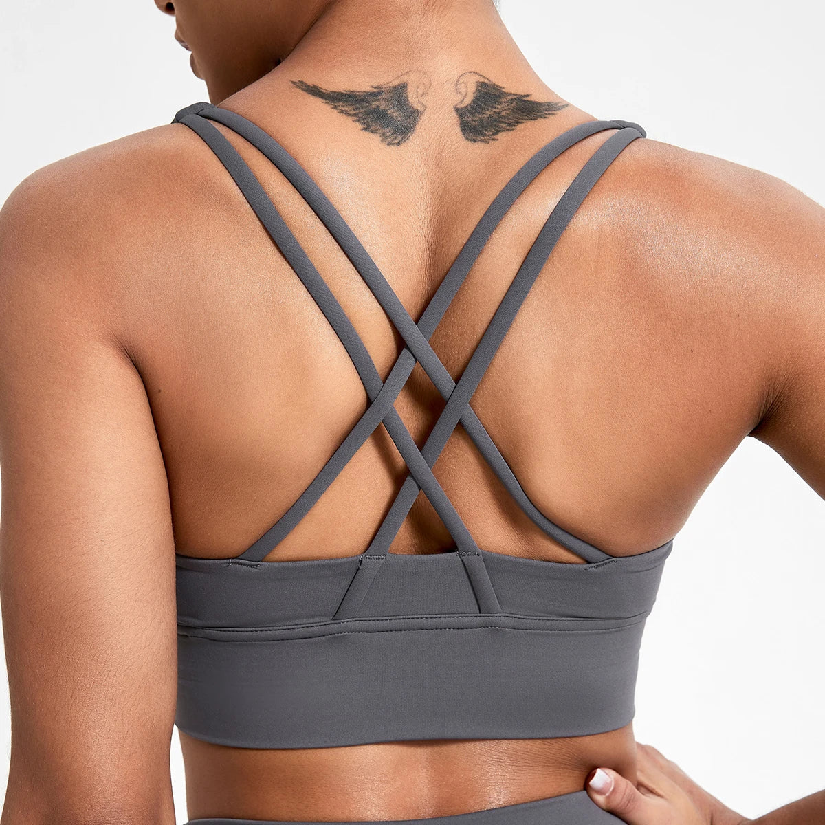 Push up Sports Bra Gym Top Women Yoga Clothing Cross Back Yoga Bra Women Running Fitness Crop Top Shockproof Workout Brassiere