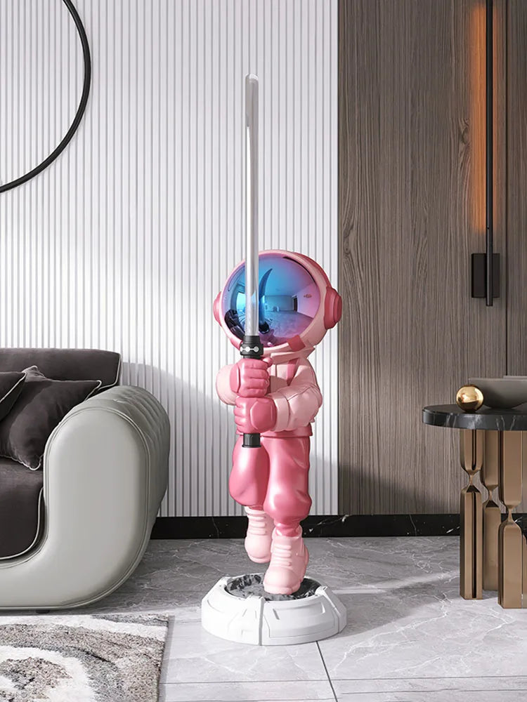 Home Decor Lightsaber Astronaut Statue Living Room Decoration Large Figure Figurine Room Decoration Home Accessoires Sculpture