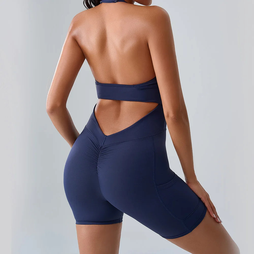 Fitness Sports Bodysuit Women Yoga Suit Jumpsuits