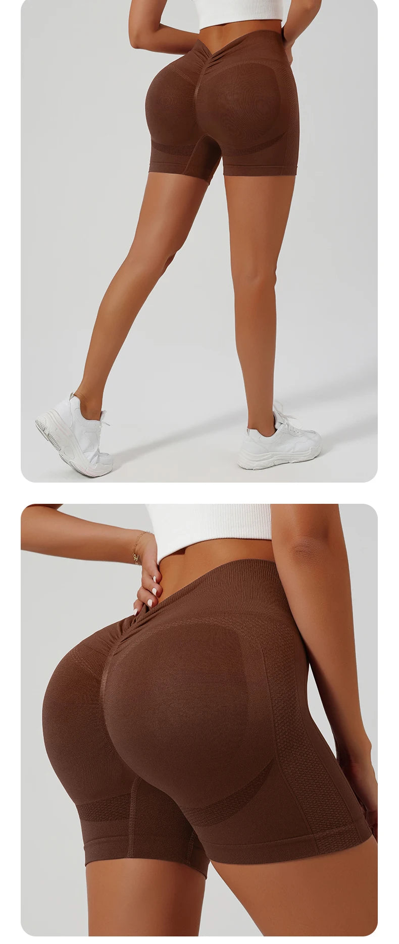 Women Seamless Yoga Shorts High Waist Workout Shorts Running Naked Feeling Breathable Fitness Pants Outwear Tight Shorts