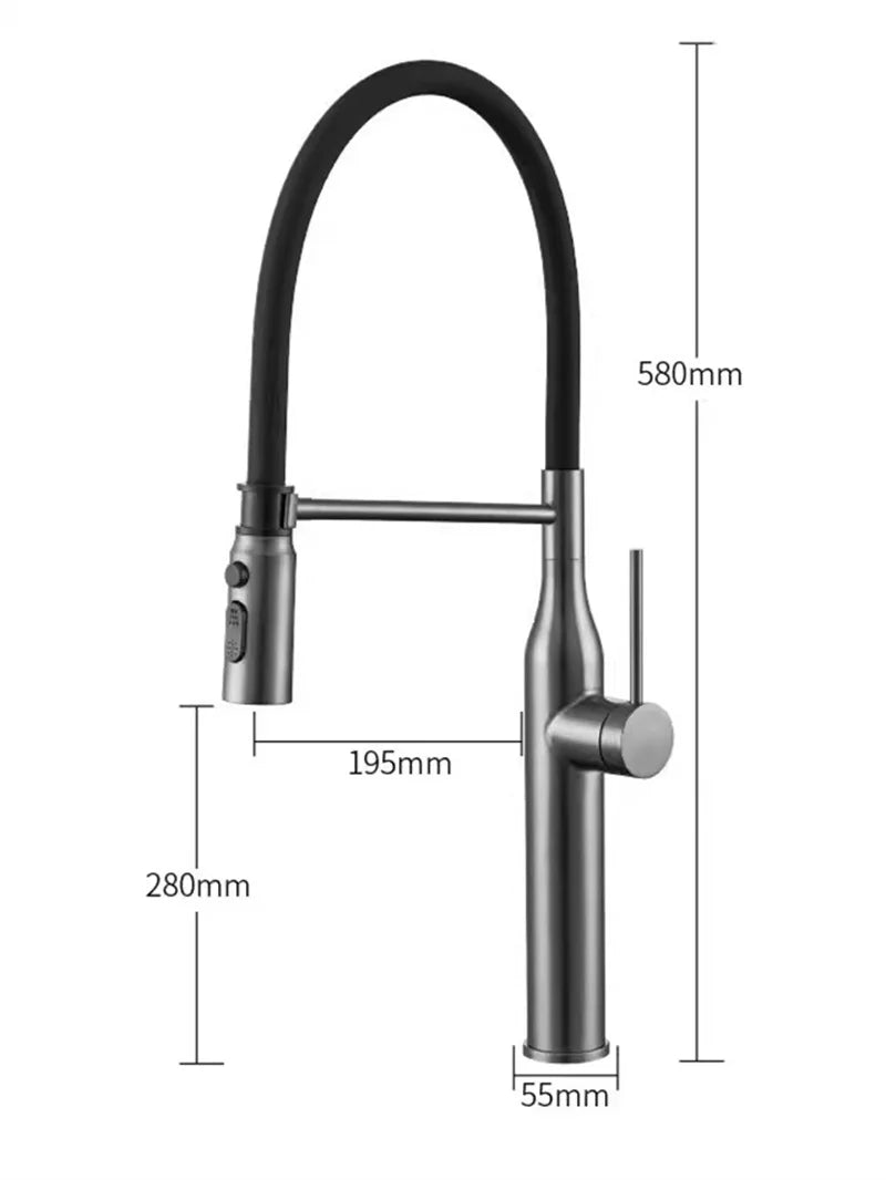 Gun Grey Kitchen Mixer Tap