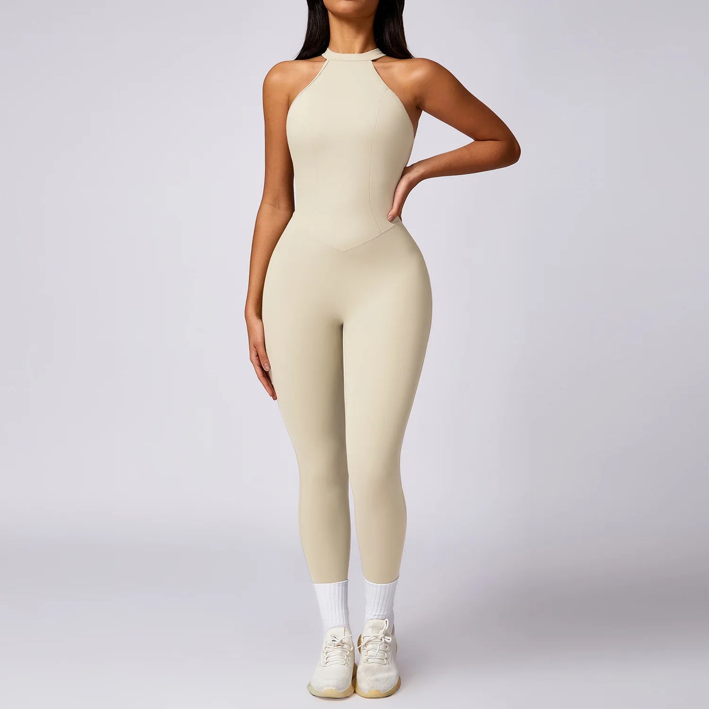 Romper Backless Set Workout Jumpsuit Fitness Bodysuit