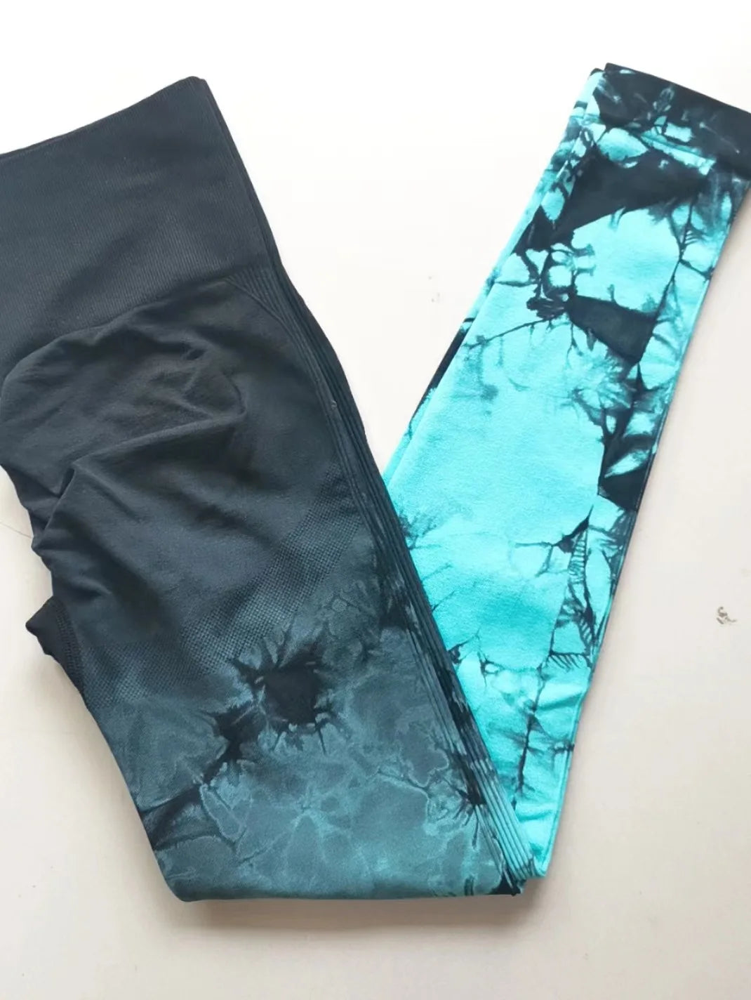 Gradient Tie Dye Yoga Pants Women Seamless Sport