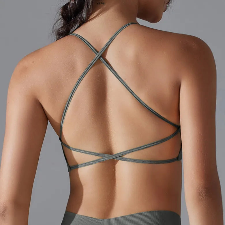 Cross Strap Sports Bra