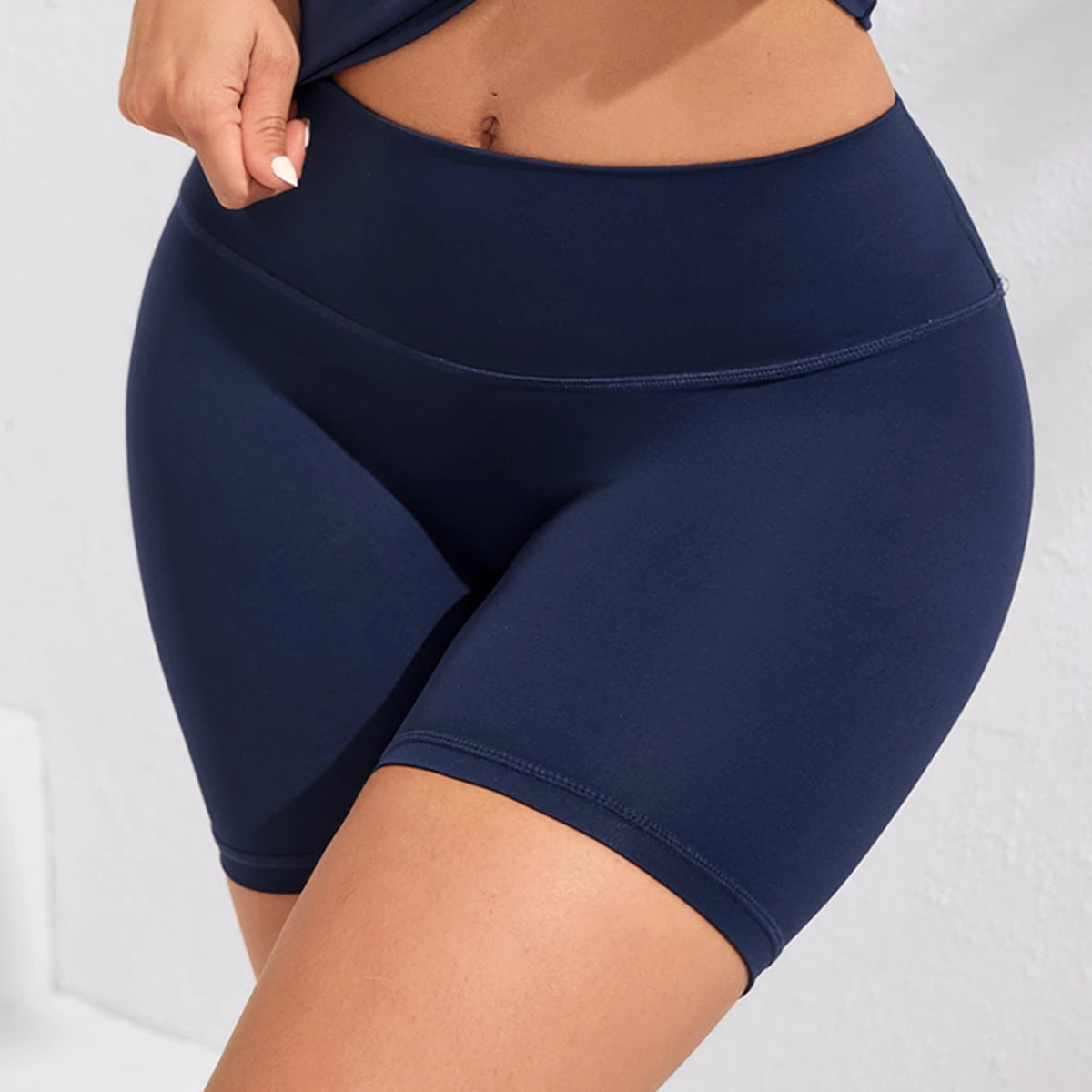 Yoga Shorts Women Fitness Shorts Girl Running High Waist Short Quick Drying Squat Proof Cycling Workout Gym Tight  Shorts Black