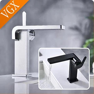 VGX Concealed Bathroom Faucets Embedded Cartridge Basin Mixer Sink Faucet Gourmet Washbasin Tapware Hot Cold Water Tap Brass