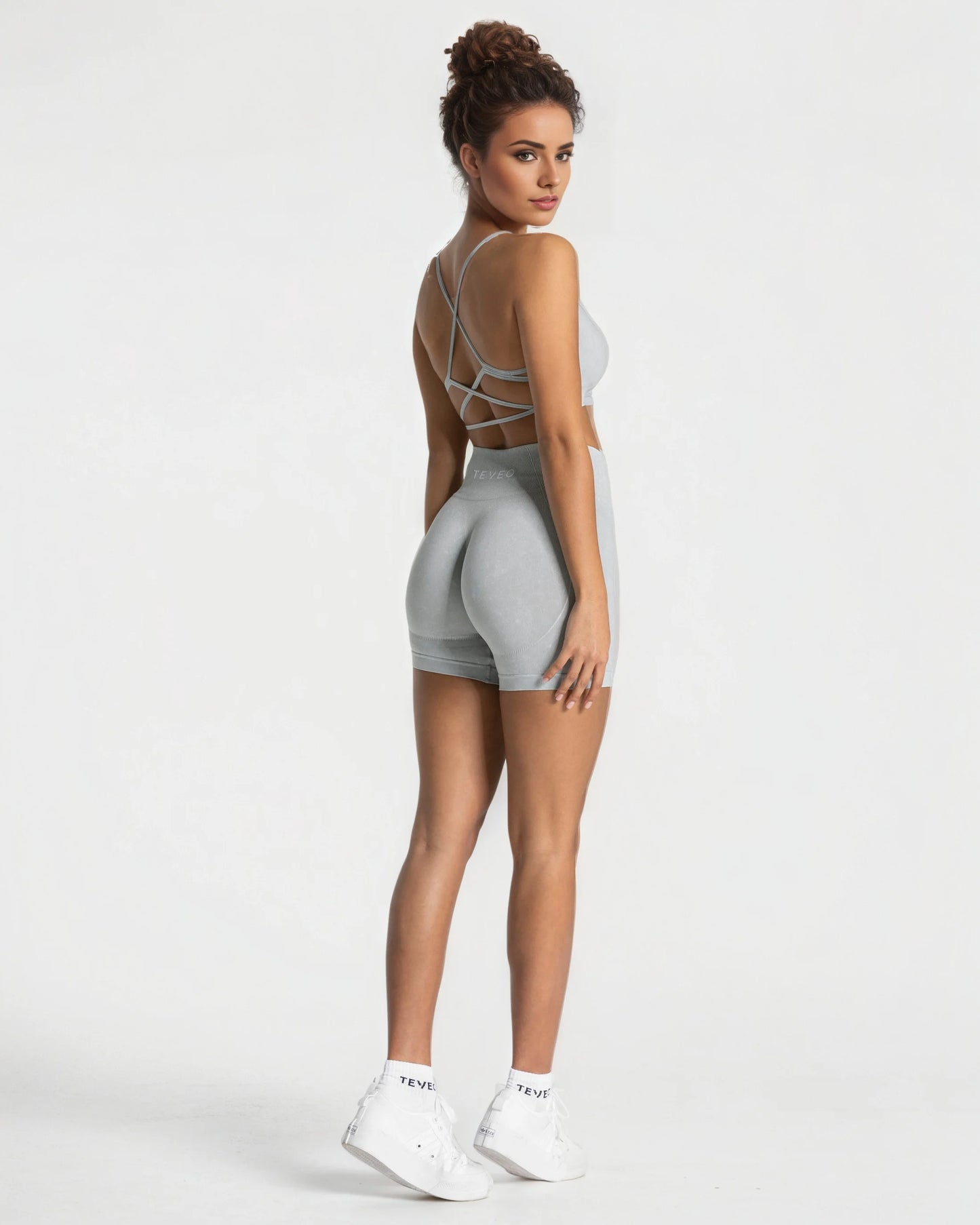 TEVEO Seamless Acid Covert Scrunch Short Women Soft Workout Tights Fitness Outfits Yoga Pants High Waisted Gym Wear shorts