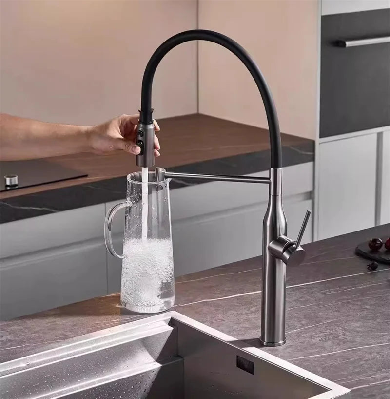 Gun Grey Kitchen Mixer Tap