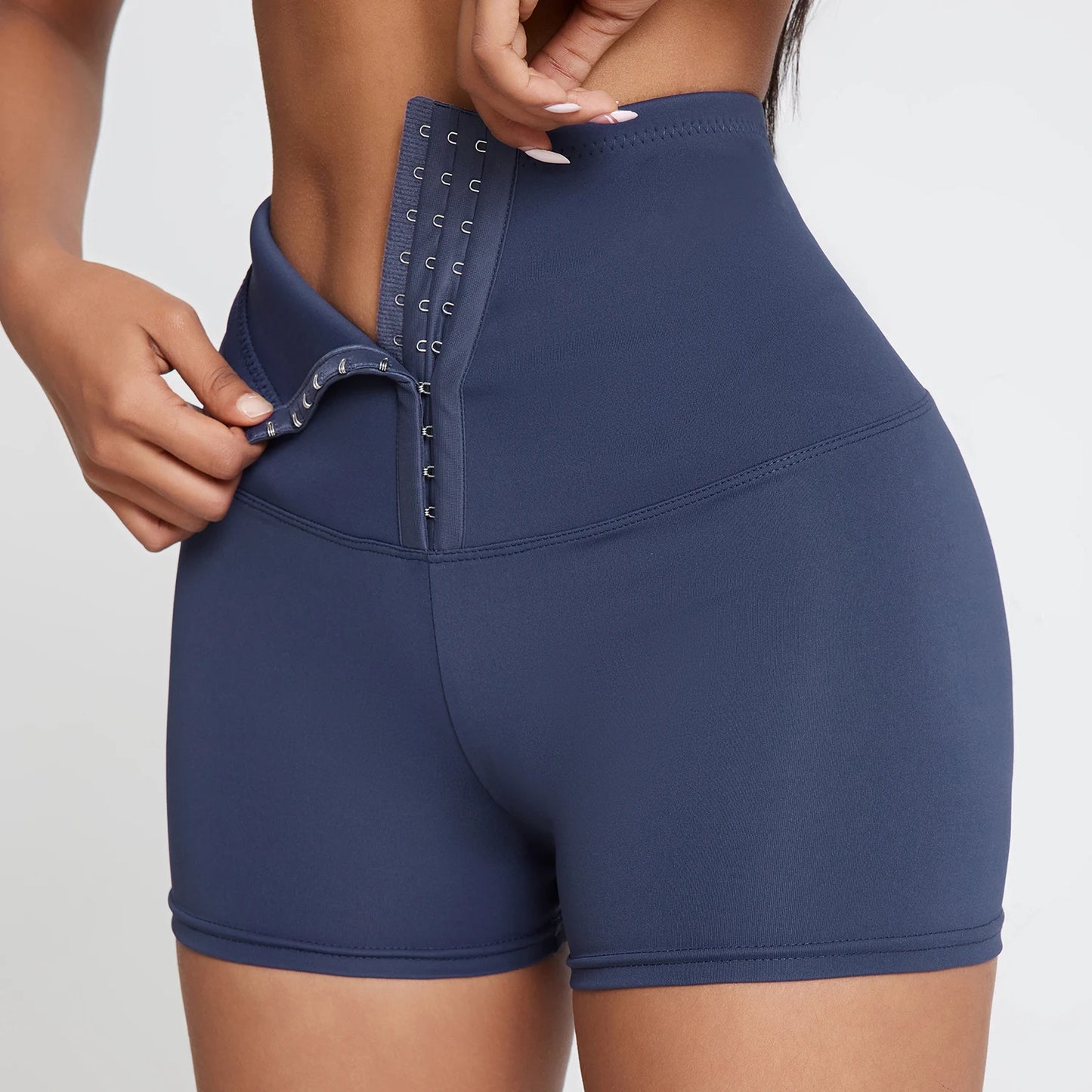 CHRLEISURE Women Breasted Yoga Shorts Sexy Butt Lift Fitness Shapewear Abdomen Tights Gym High Waist Stomach Cycling Shorts