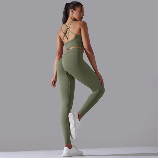 Seamless Two Piece Set for Gym Fitness