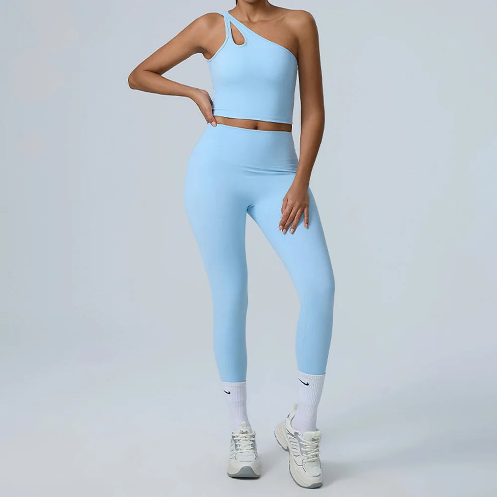 2PCS Seamless Yoga Women Sexy Set Athletic Wear