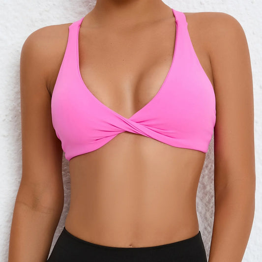 Sexy Deep V Sports Bra