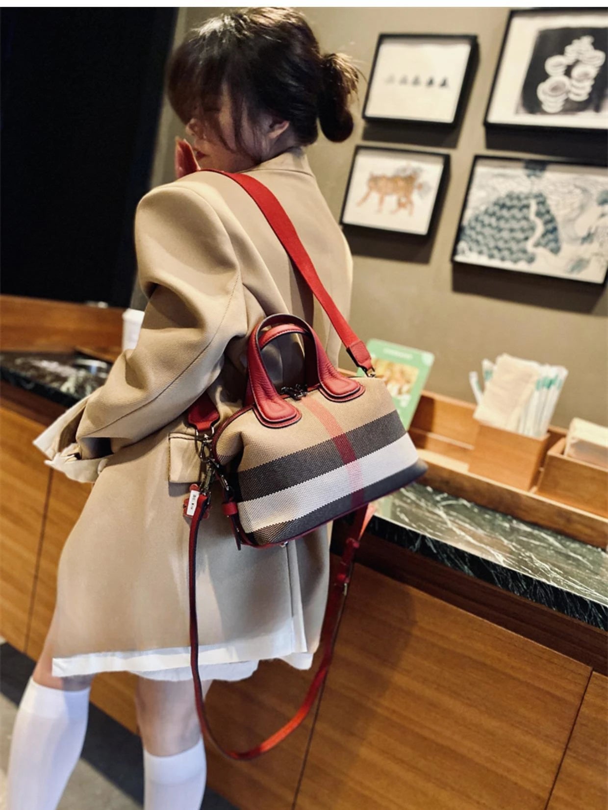 Luxury Brand Designer HandBag 2023 New Women Bag High Capacity Broadband Crossbody Bag Female Casual Fashion Trends Handbag