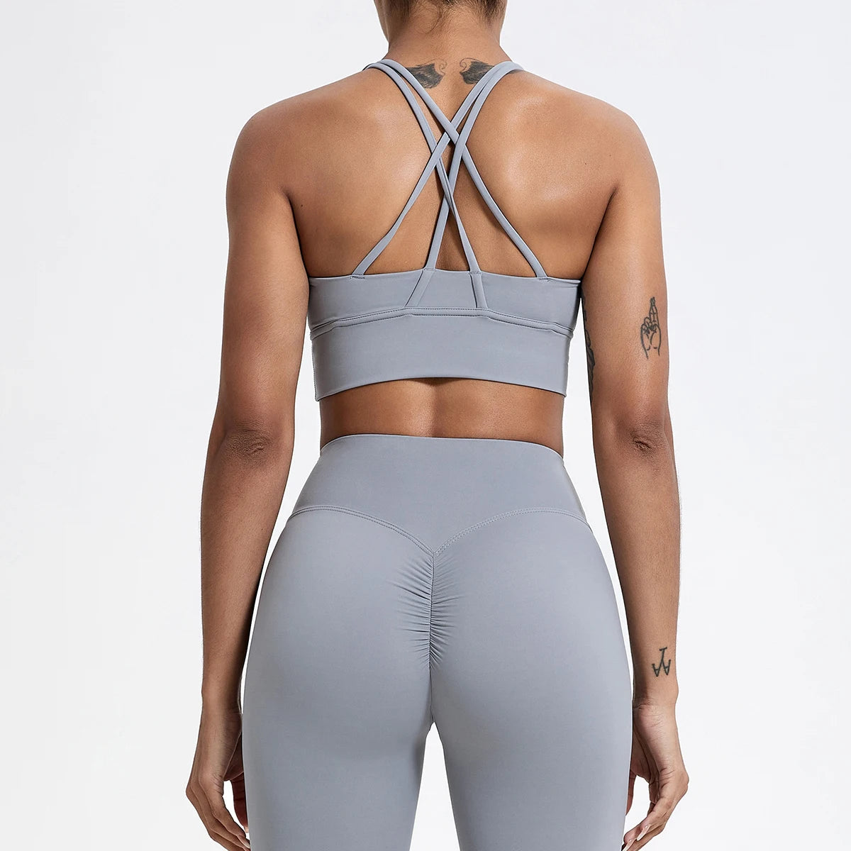 Push up Sports Bra Gym Top Women Yoga Clothing Cross Back Yoga Bra Women Running Fitness Crop Top Shockproof Workout Brassiere