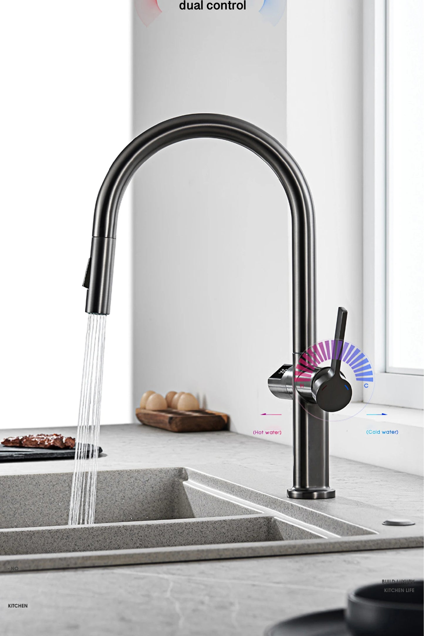 Digital Display Kitchen Faucet