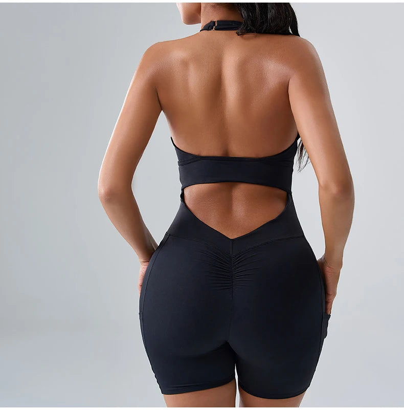 Fitness Sports Bodysuit Women Yoga Suit Jumpsuits