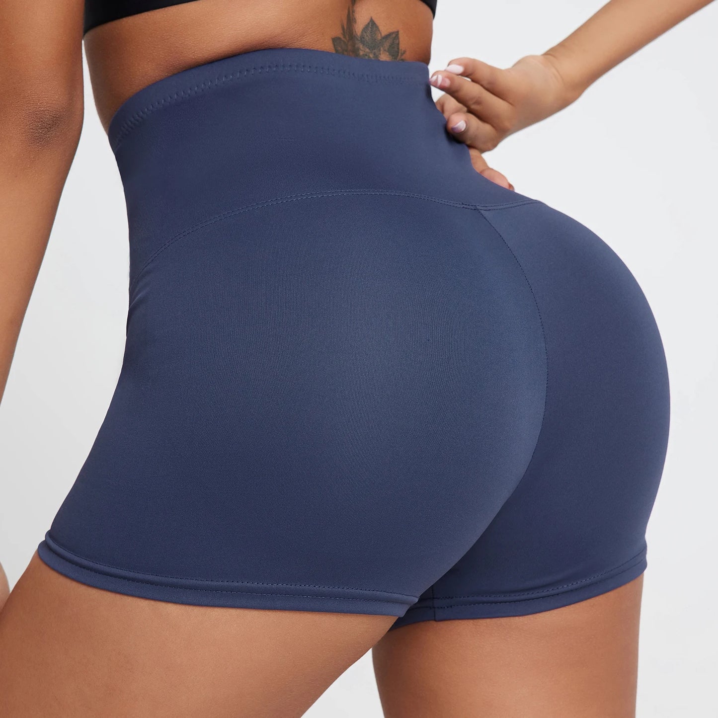 CHRLEISURE Women Breasted Yoga Shorts Sexy Butt Lift Fitness Shapewear Abdomen Tights Gym High Waist Stomach Cycling Shorts