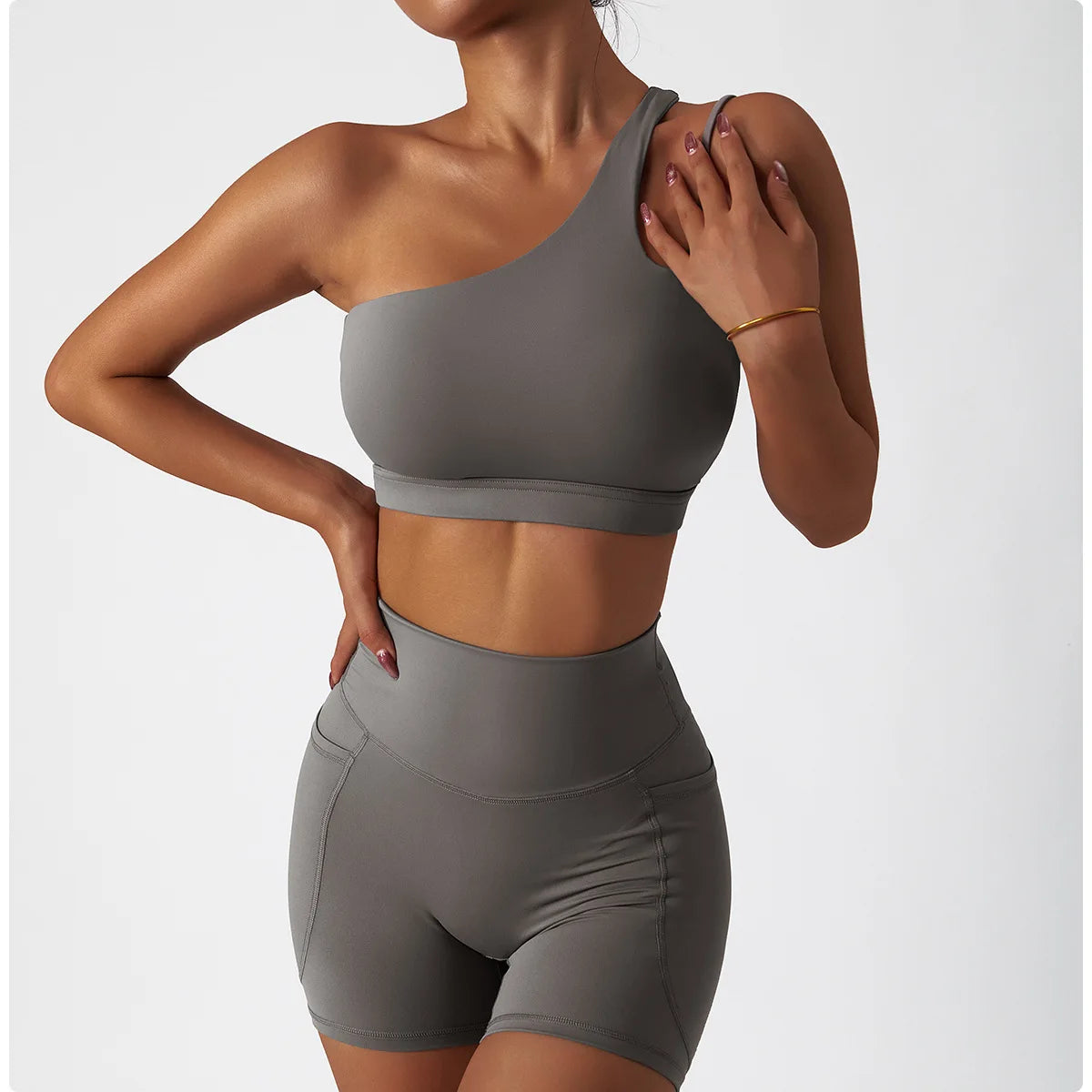2PCS Seamless Women Tracksuit Yoga Set Workout Sportswear