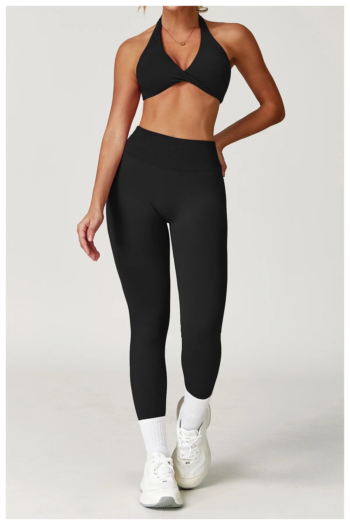 Yoga Suit 2PCS Sports Set Women Tracksuit Running Workout Long Sleeve