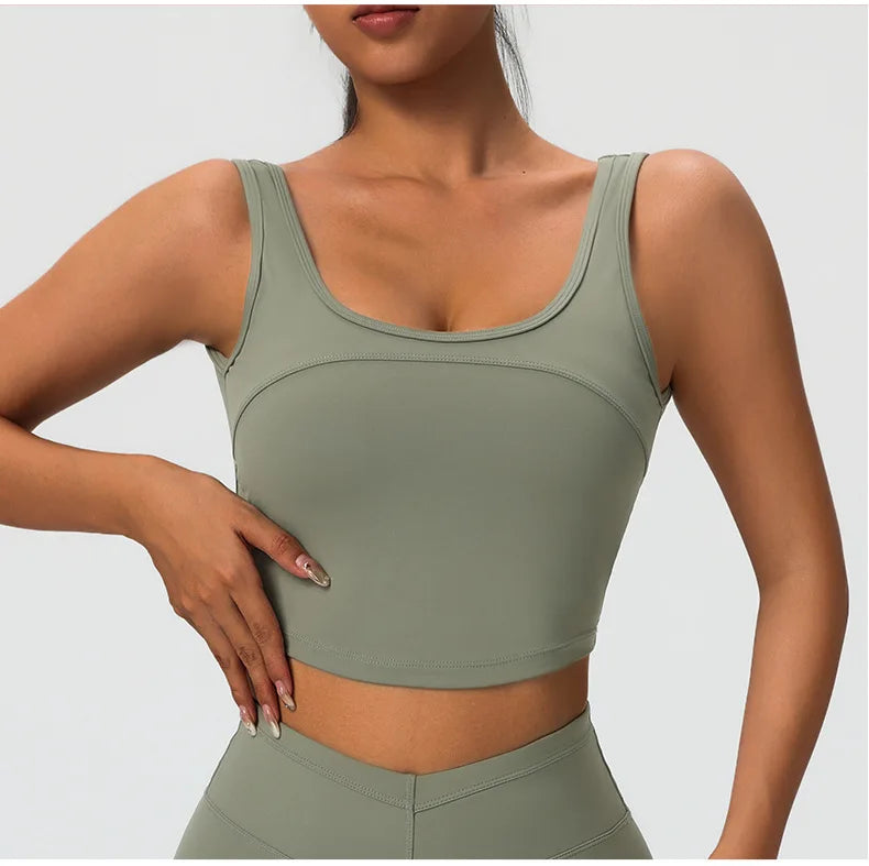 2 Pieces Women's High Quality Soften Yoga Set  Sports Suit Gym Set