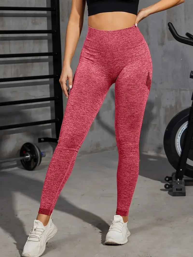 Solid Color Sports Leggings