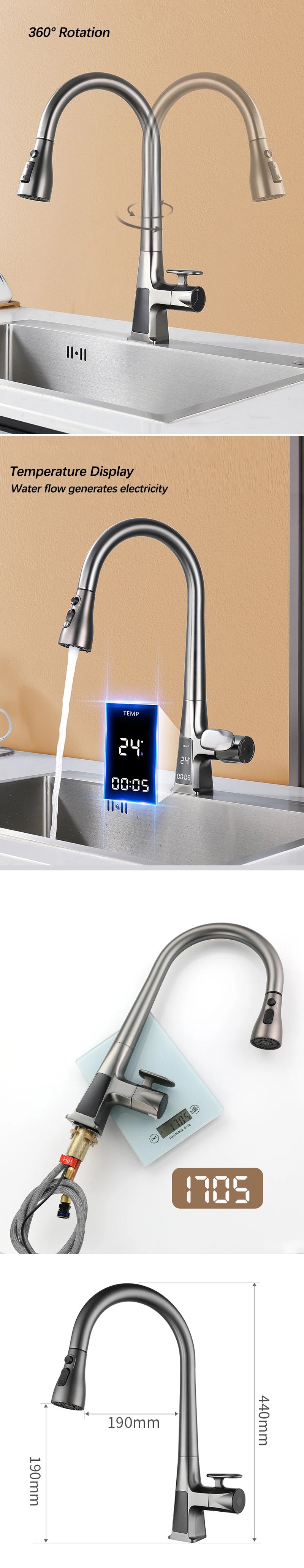 Smart Sensor Pull Out Kitchen Faucet