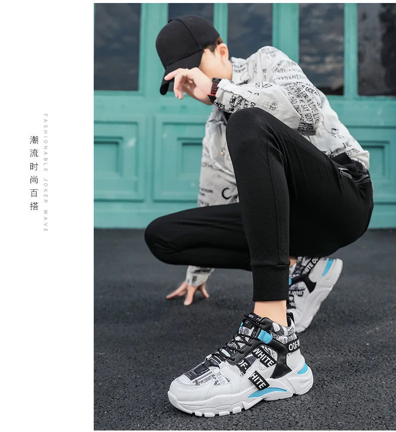 Fashion Platform Men Sport Shoes Casual Sneakers Couple Outdoor Breathable Lightweight  Running Shoes Women Tennis Shoes