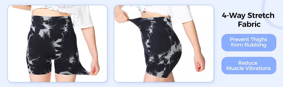 Seamless Tie Dye Yoga Shorts for Women High Waist Quick Dry Fitness Workout Running Shorts Lifting Hip Yoga Sports Tight Shorts