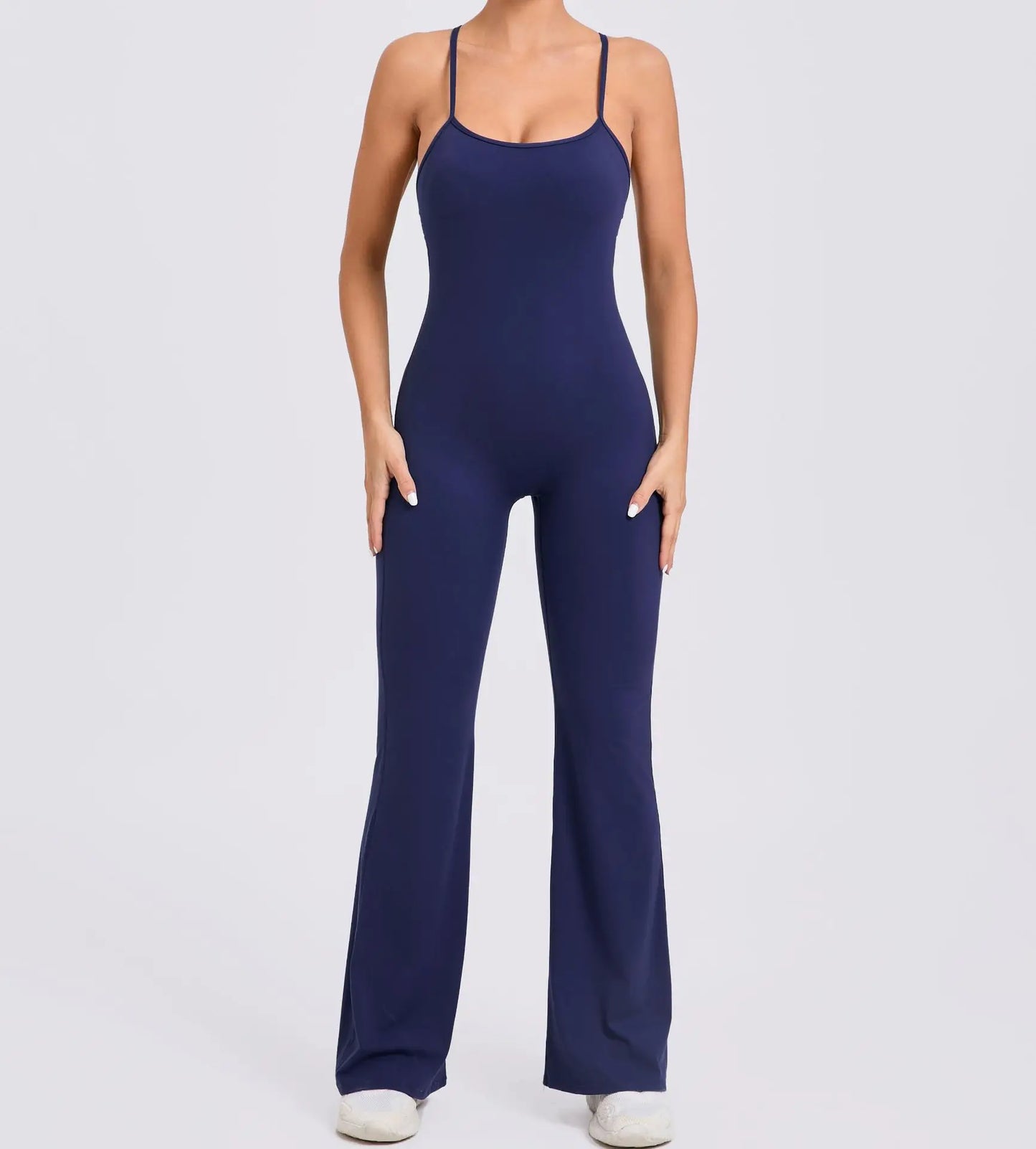 Sexy Back V Jumpsuit Gym Set Yoga Suit Sportswear Women