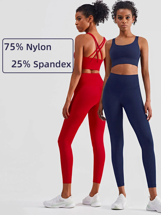 2 Piece Yoga Clothes Women's Tracksuit Athletic Wear