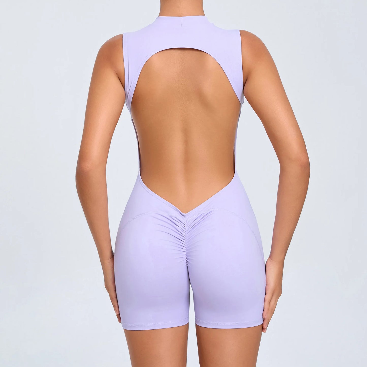 Backless Jumpsuit Women's Yoga Suit Short Sports