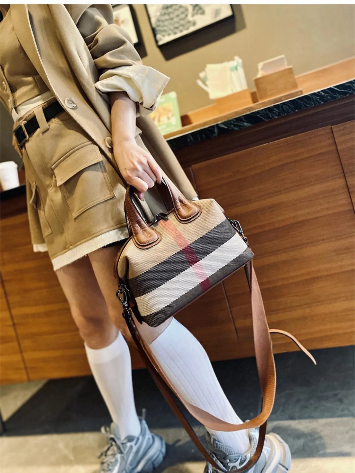 Luxury Brand Designer HandBag 2023 New Women Bag High Capacity Broadband Crossbody Bag Female Casual Fashion Trends Handbag