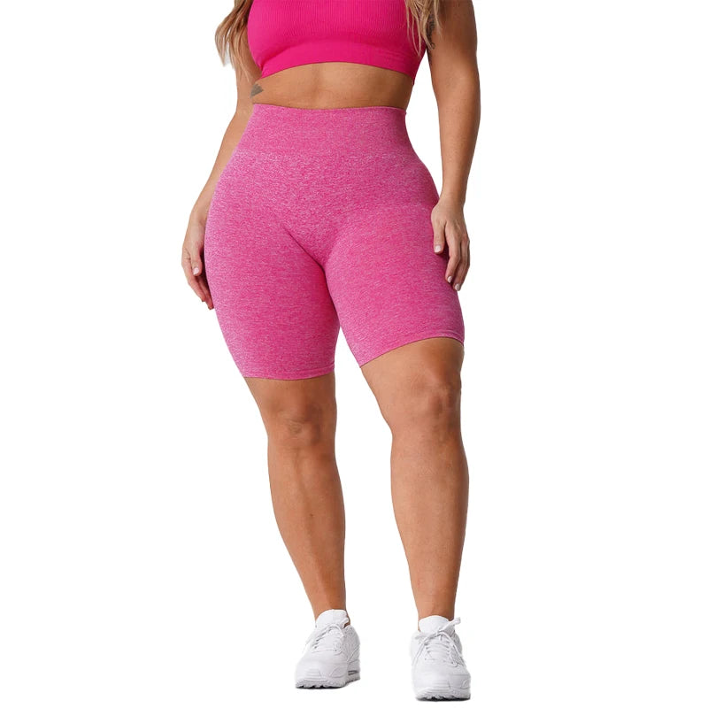 Scrunch Seamless Shorts Spandex Shorts Woman Fitness Elastic Breathable Hip-lifting Leisure Sports Running