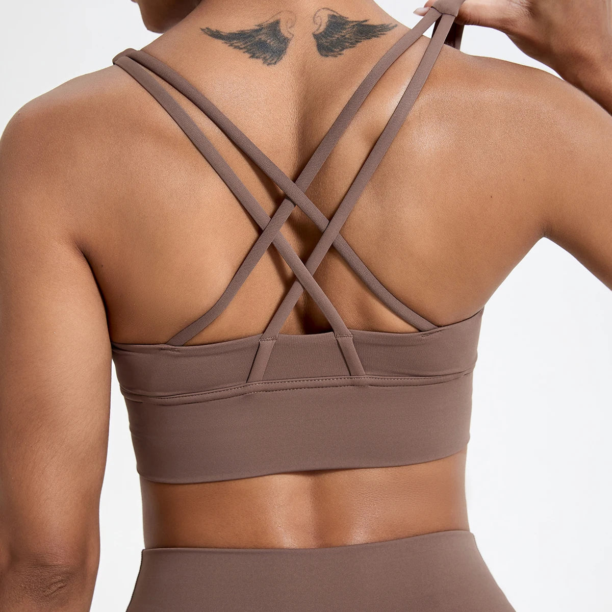Push up Sports Bra Gym Top Women Yoga Clothing Cross Back Yoga Bra Women Running Fitness Crop Top Shockproof Workout Brassiere