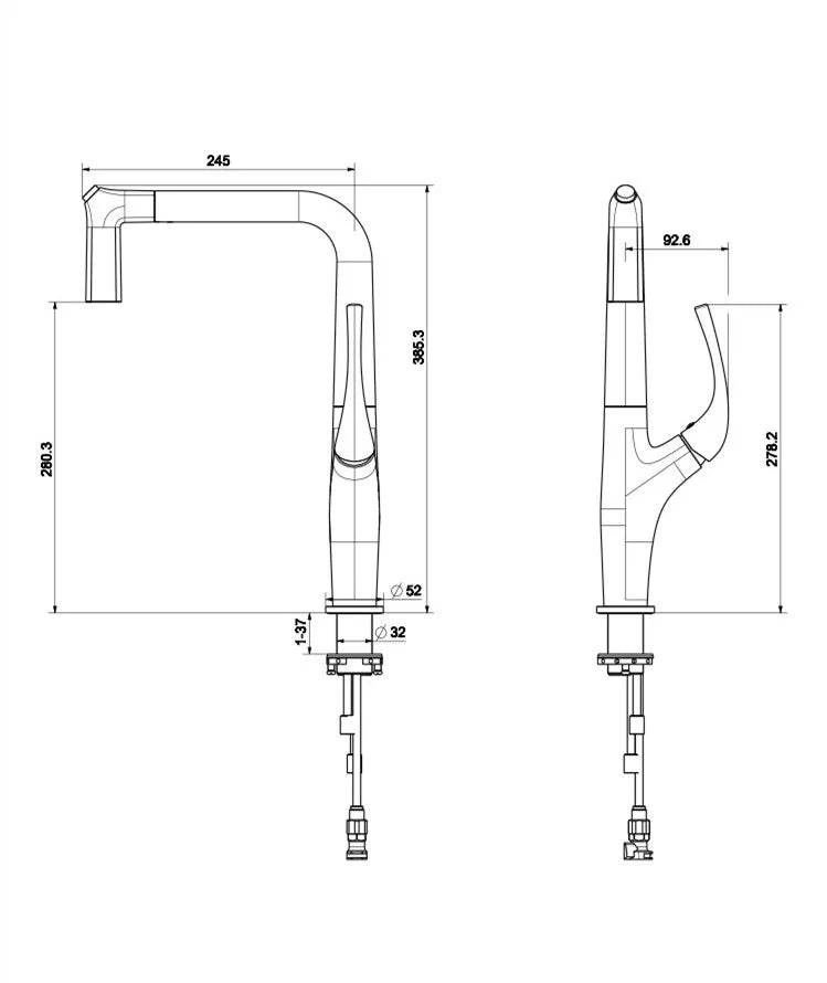 Pull Out Kitchen Faucet