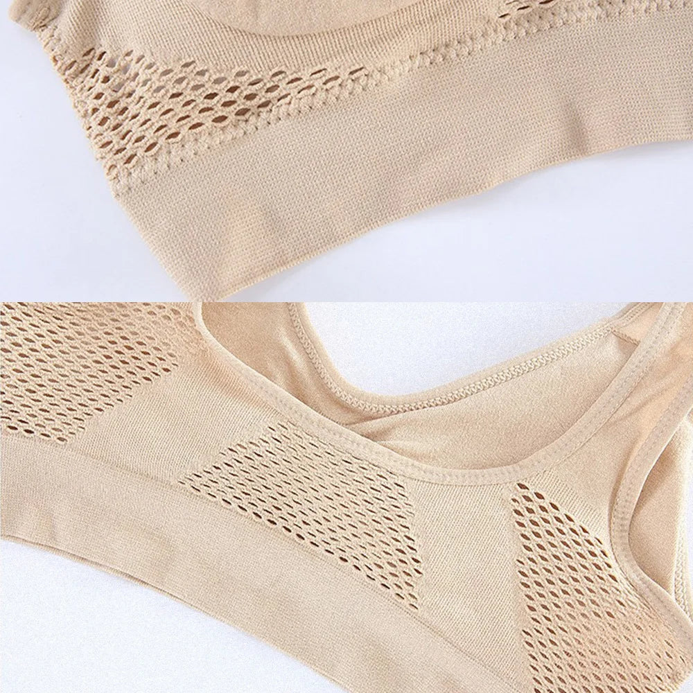 Seamless Mesh Sports Bra