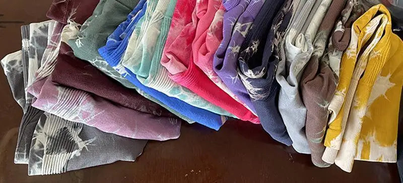 Tie Dye Butt Liftting Sexy Gym Shorts Women Skinny Stretch High Waist Sports Shorts Casual Seamless Yoga Pants